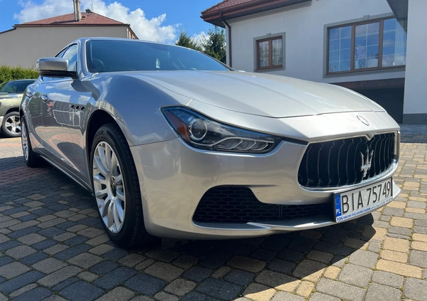 Maserati Ghibli cena 93000 przebieg: 53508, rok produkcji 2014 z Łapy małe 407